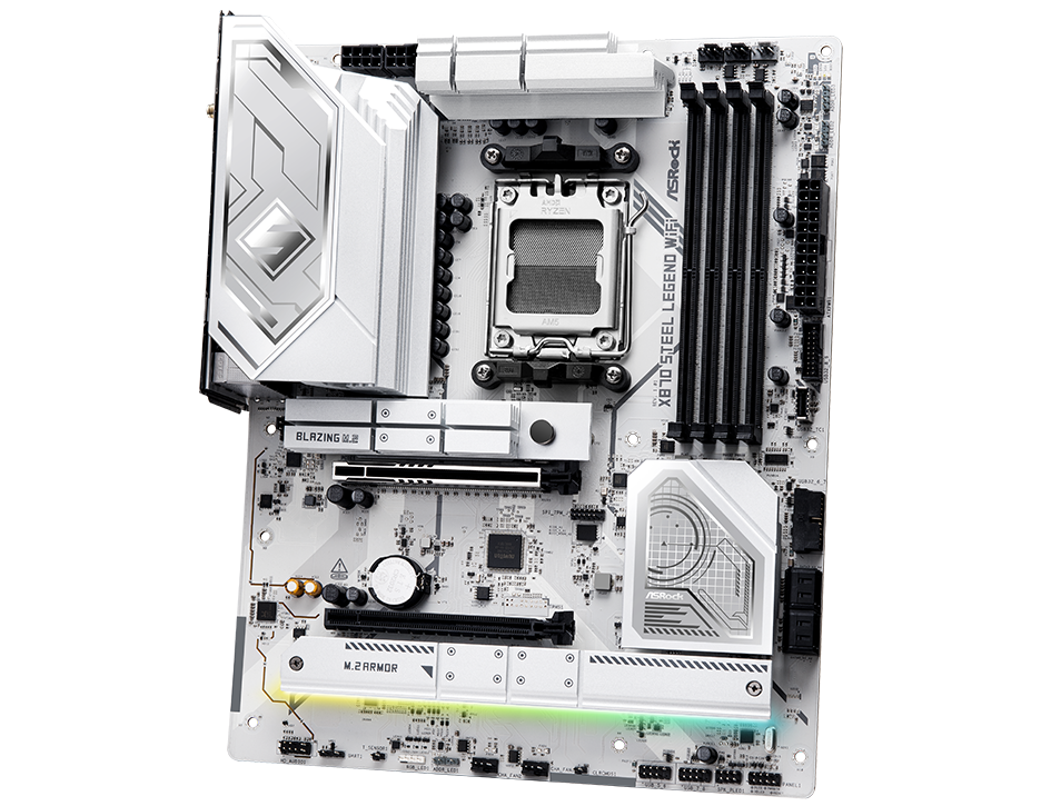 ASRock X870 Steel Legend WiFi Motherboard Ryzen 9000/7000 Socket