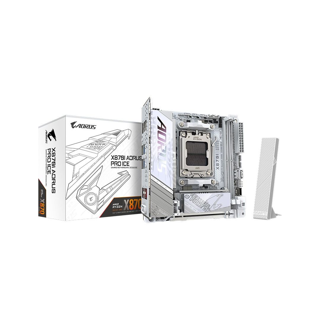 GIGABYTE X870I AORUS PRO ICE AM5 Mini-ITX Motherboard t USB4 USB