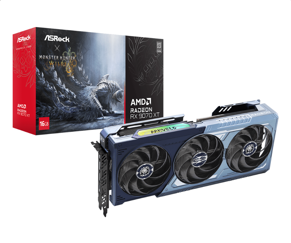 ASRock RX9070XT MH 16G AMD Radeon RX 9070 XT Monster Hunter Wilds