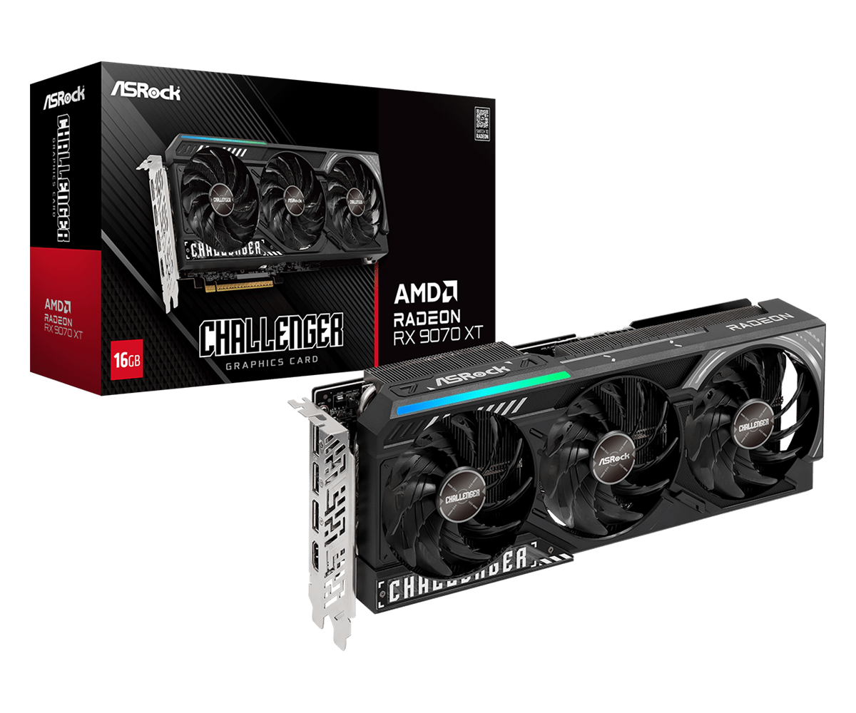 ASRock RX9070XT CL 16G AMD Radeon RX 9070 XT Challenger 16GB