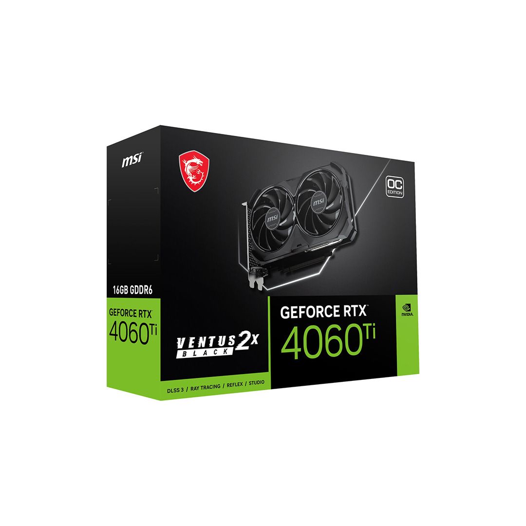 MSI G406TV2XB16C GeForce RTX 4060 Ti VENTUS 2XBLACK OC 16GB 