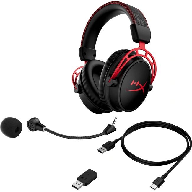Reparation mulig Kortfattet homoseksuel HyperX Cloud Alpha Wireless Gaming Headset (Black-Red) - Stereo - USB 2.0 -  Wireless - 65.6 ft - 62 Ohm - 15 Hz - 21 kHz - Over-the-ear - Binaural -  Circumaural - Bi-directional Noise