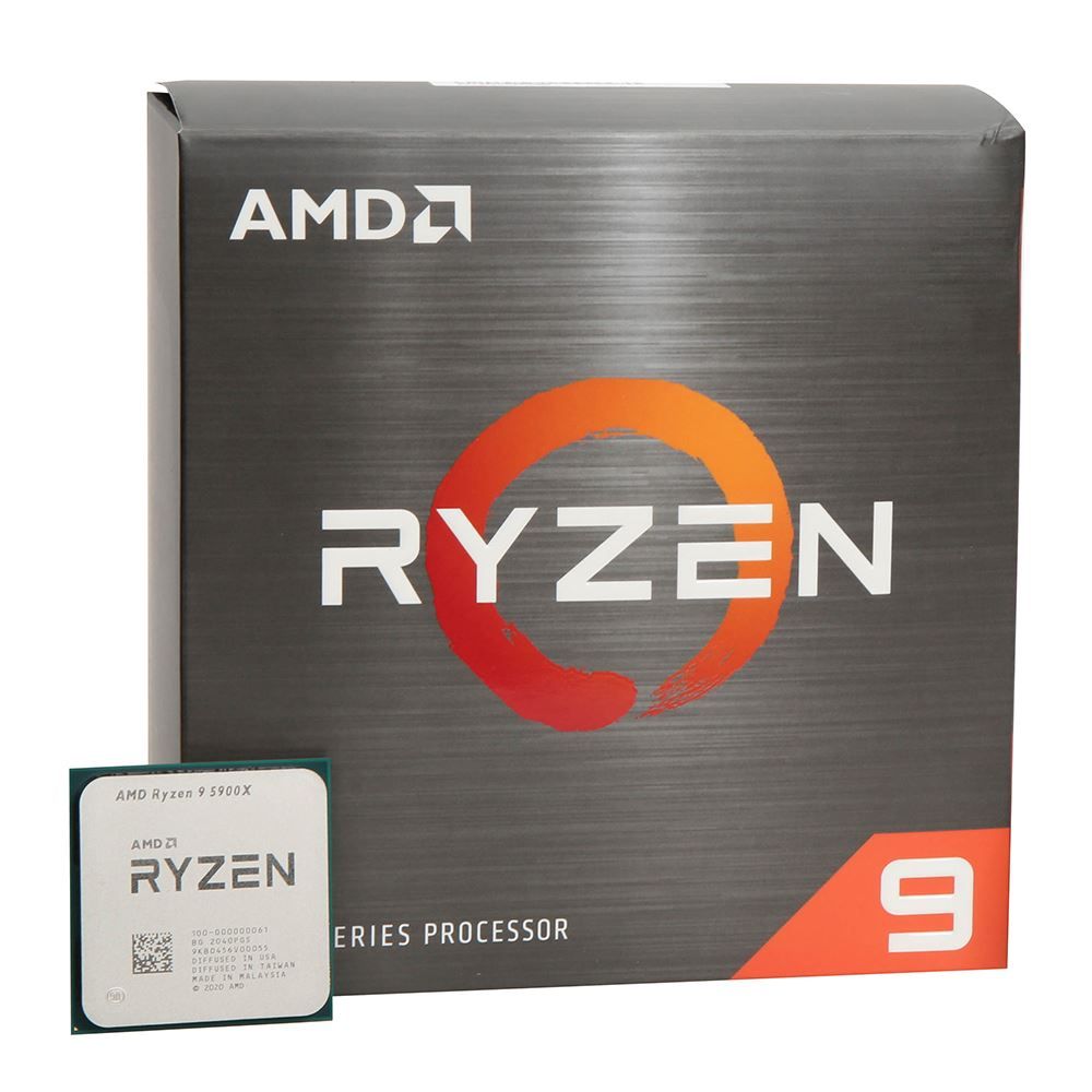 AMD Ryzen 9 5900X 3.7 GHz (4.8 GHz Boost) Socket AM4 105W 12C/24T Desktop  Processor 100-100000061WOF