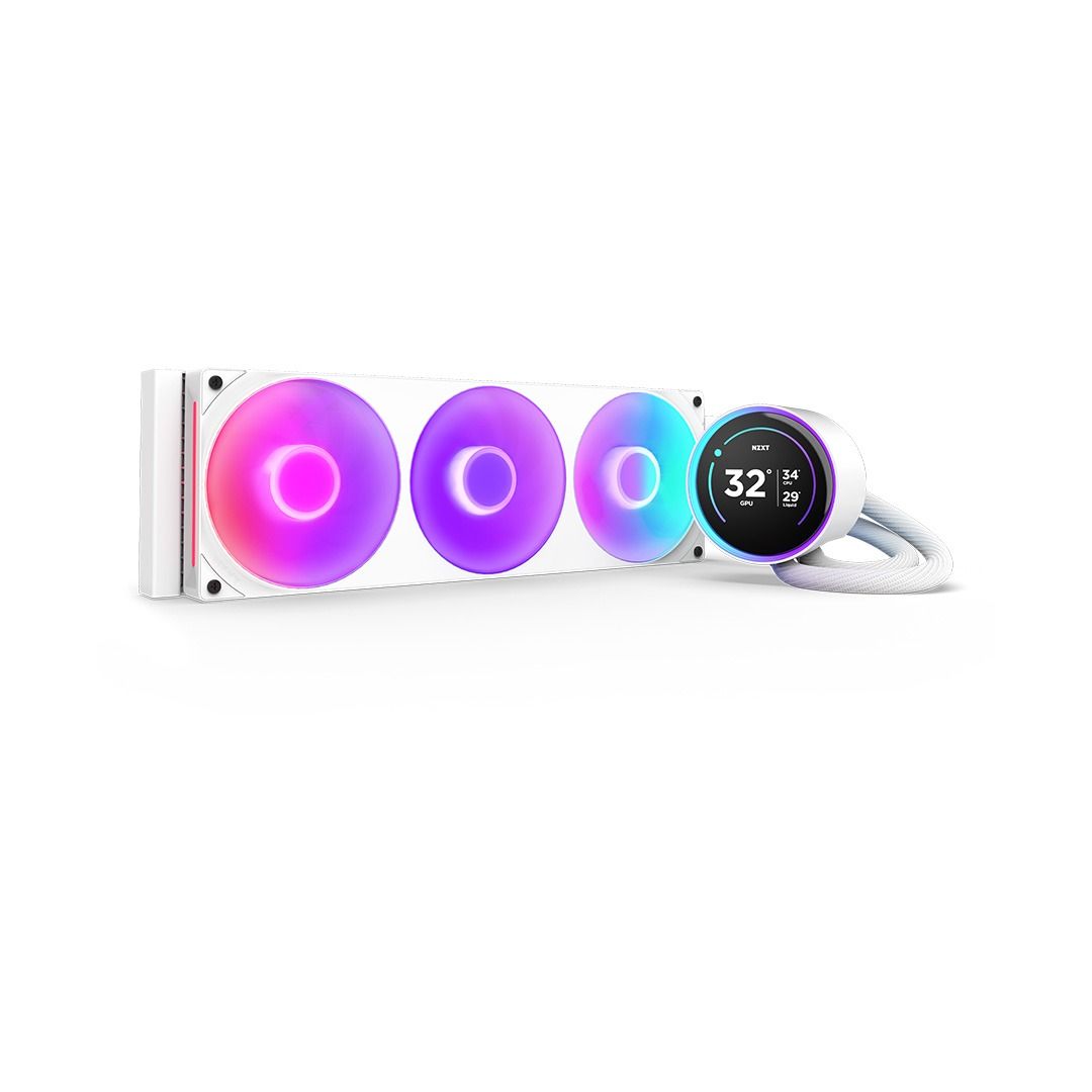 NZXT RL-KR36E-W2 Kraken Elite RGB 360 White AIOLiquid CPU Cooler