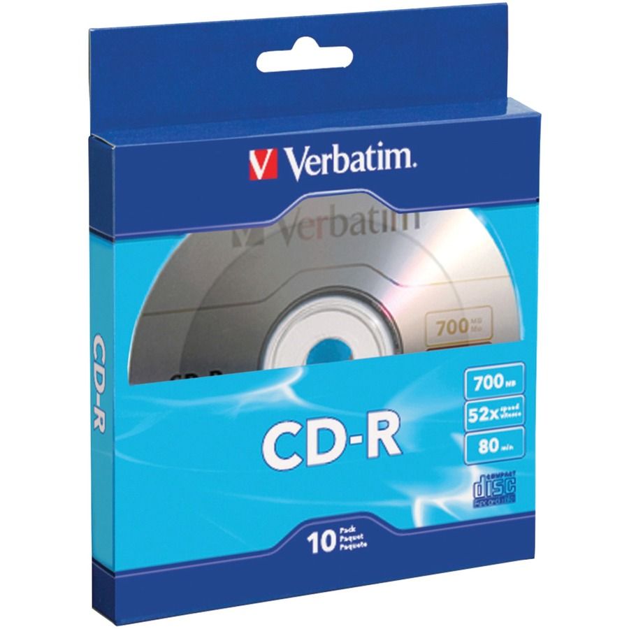 Verbatim 97955 52x CD-R 700MB 80min 10pk