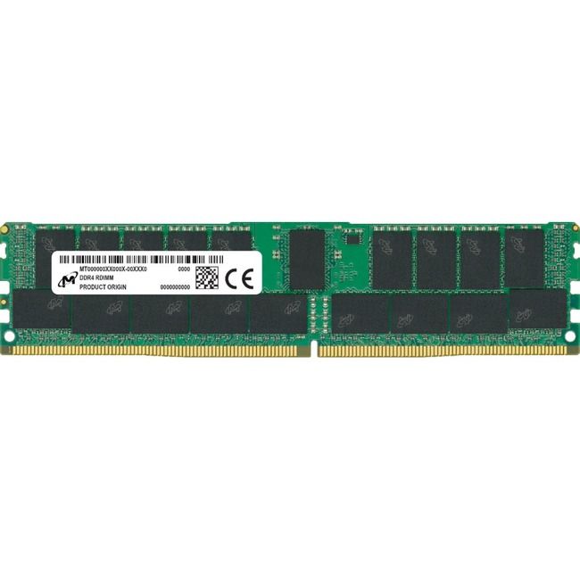 Micron 32GB DDR4-3200MHz ECC RDIMM 2Rx4 CL22 Memory Module