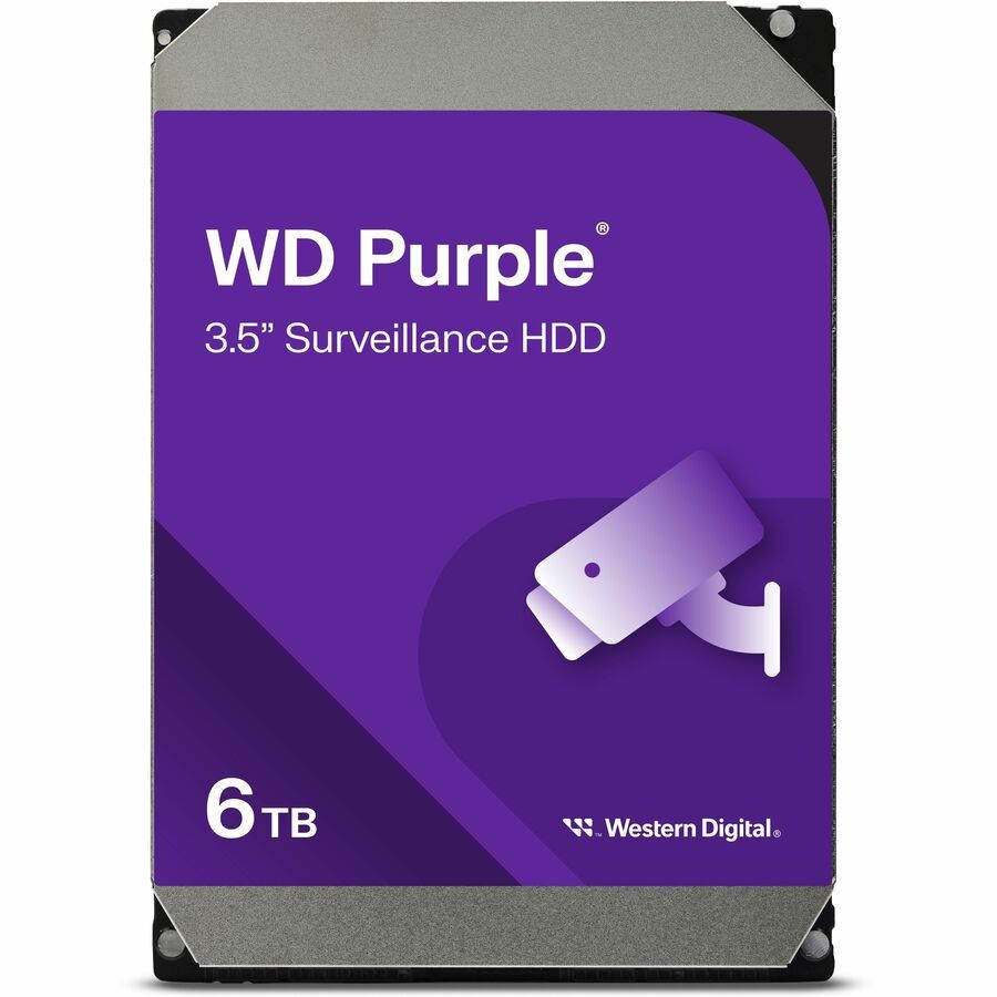 Western Digital WD64PURZ 6TB Purple Surveillance 3.5in Hard Drive