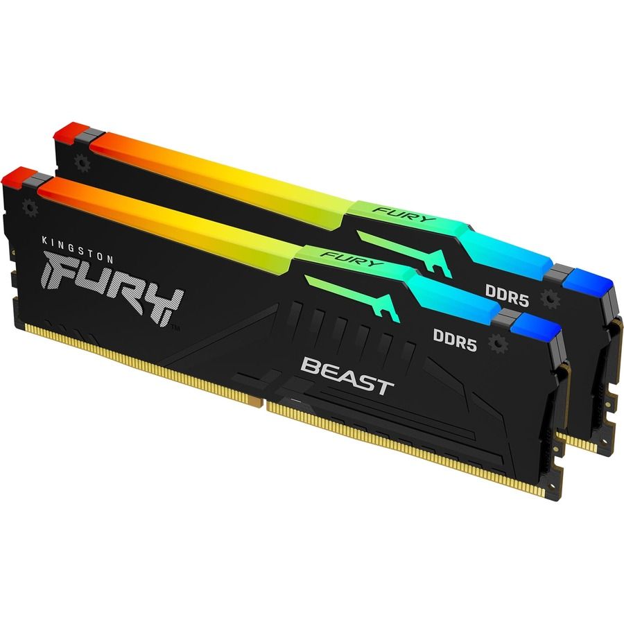 kf560c36bwe2ak2-32 DDR5メモリ32GB(16GBx2枚組) Kingston KF560C36BWE2AK2-32 FURY Beast DDR5 RGB 288pin DDR5-6000