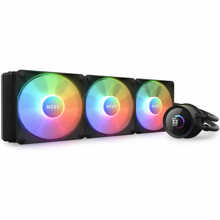 新品未使用 NZXT KRAKEN 360 RGB RL-KR360-B1 NZXT RL-KR360-B1 Kraken 360 RGB Black AIO Liquid CPU Cooler