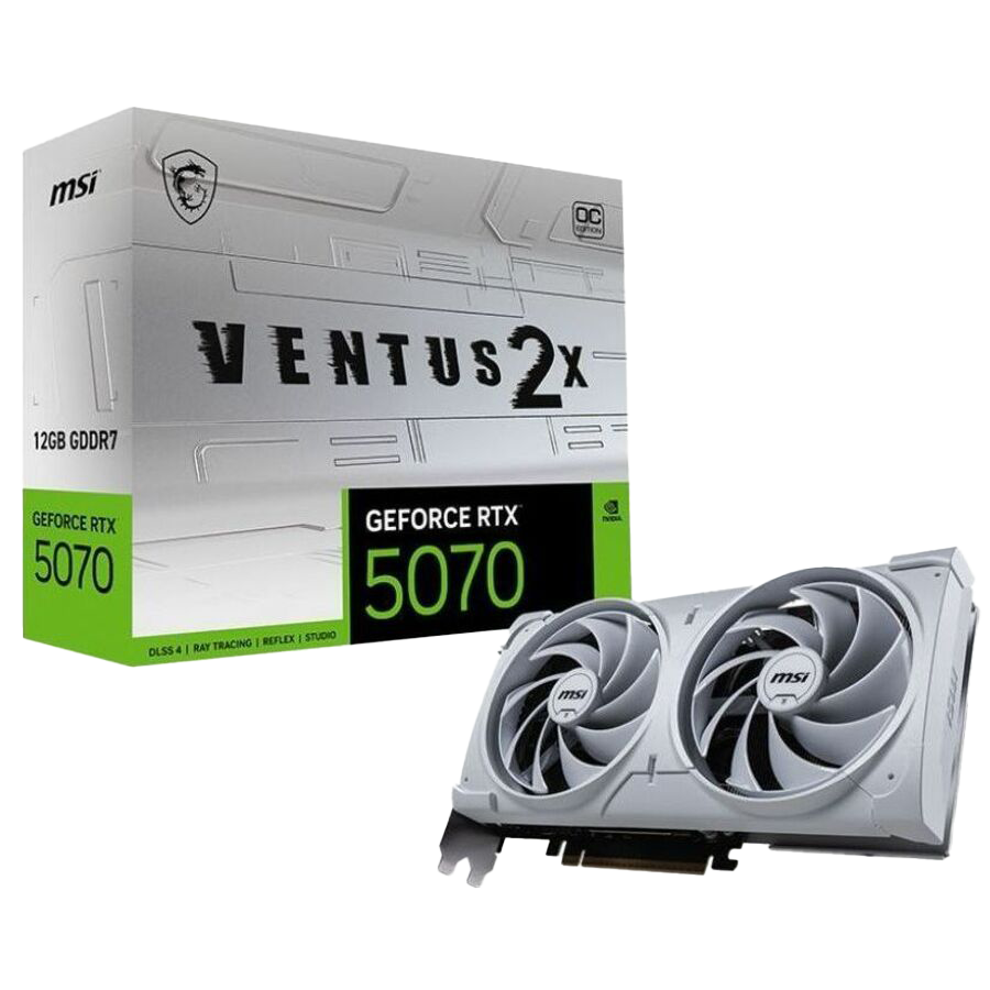 MSI G5070-12V2CW NVIDIA GeForce RTX 5070 VENTUS 2X OC WHITE