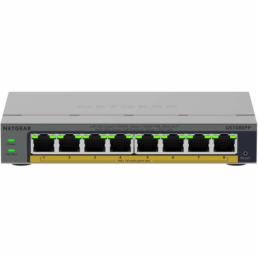 Netgear Business GS108EPP Ethernet Switch 8 Ports Manageable