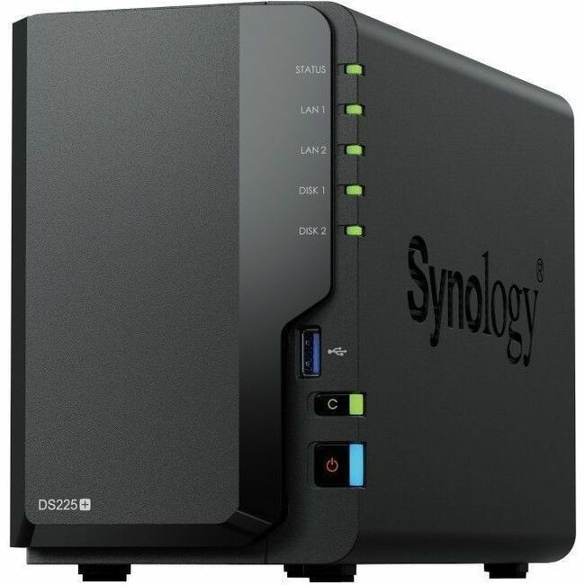 Synology DS225+ DiskStation 2-Bay NAS Enclosure (Diskless) 2.0 GHz