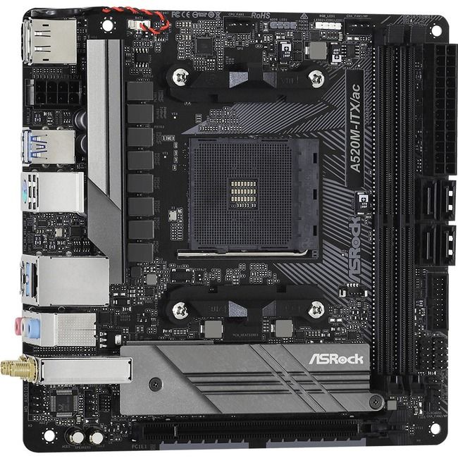 ASRock A520M-ITX/AC Mini-ITX Motherboard Socket AM4 Ryzen 3rd Gen