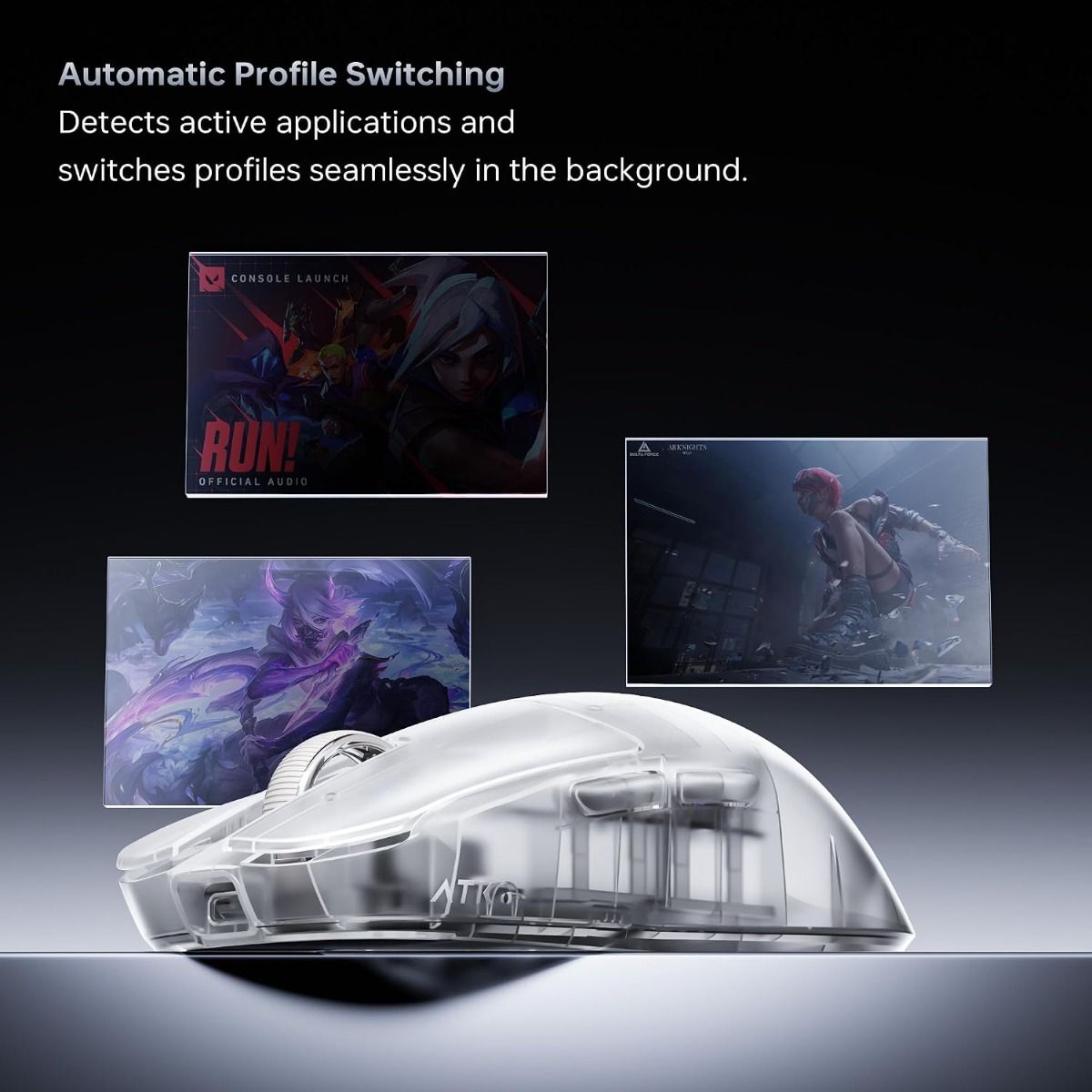 ATK Blazing Sky ZERO Ultralight Wireless Gaming Mouse Frosted White