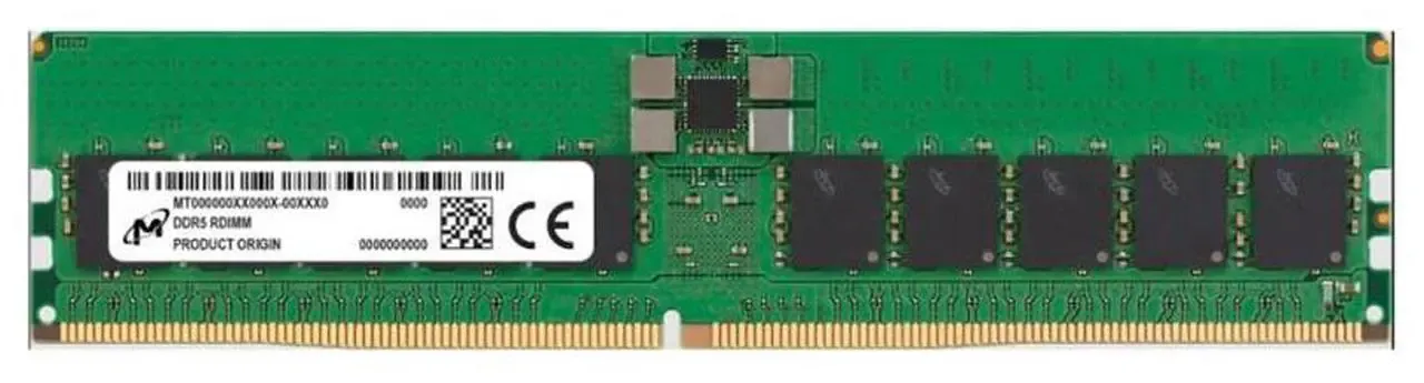 Micron 64GB DDR5 5600MHz SDRAM Dual-rank Memory CL46 1.1V