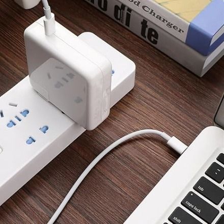 70W USB C Power Adapter w/ USB C Cable White