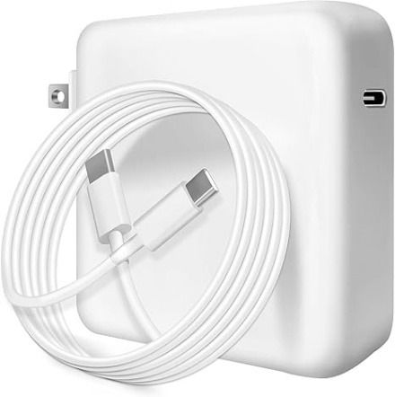 70W USB C Power Adapter w/ USB C Cable White