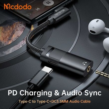 Mcdodo CA-1880 USB-C Digital Audio Adapter 60W PD Max