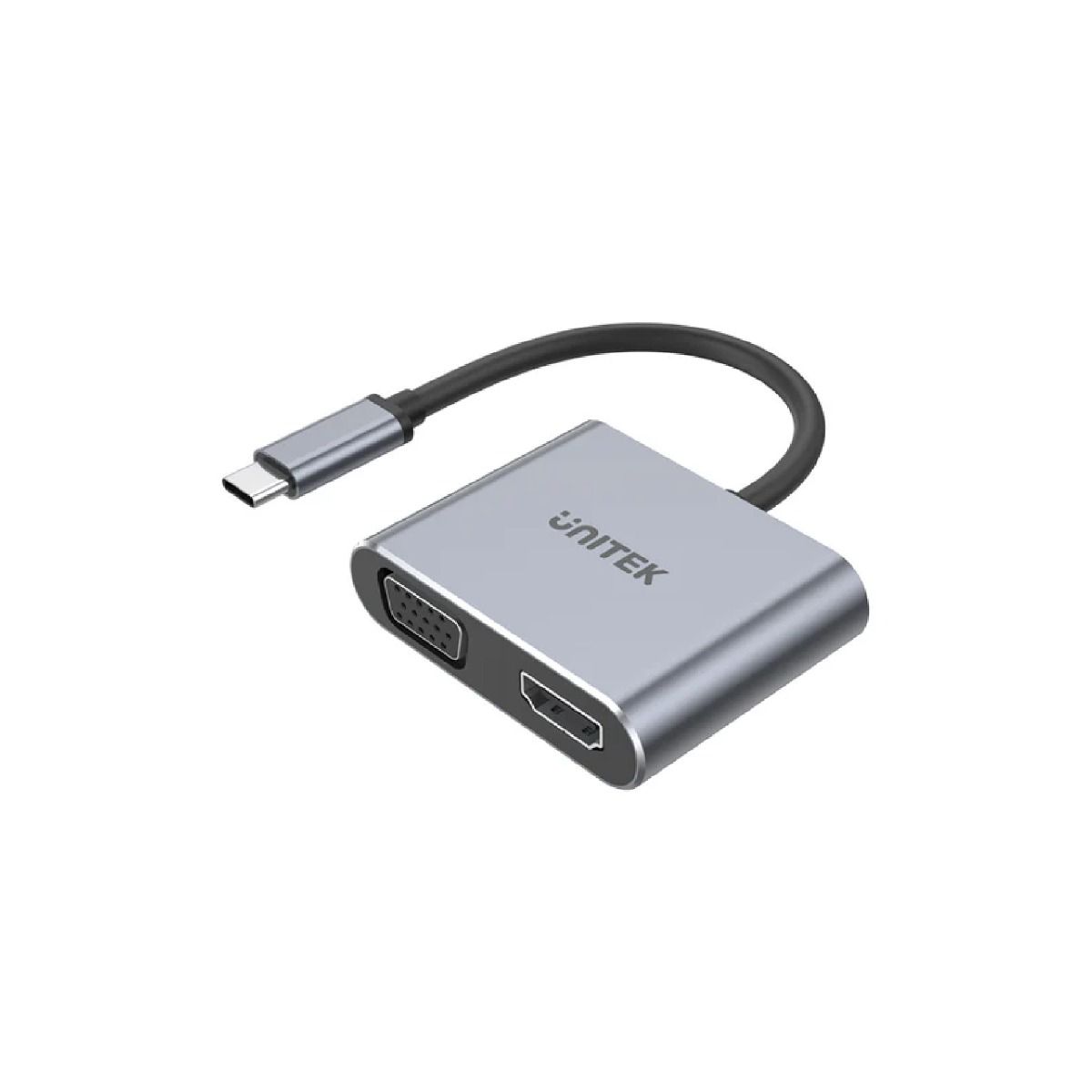 Unitek D1049A 4-in-1 USB-C Hub (HDMI 4K 60Hz + VGA + USB2.0 + USB