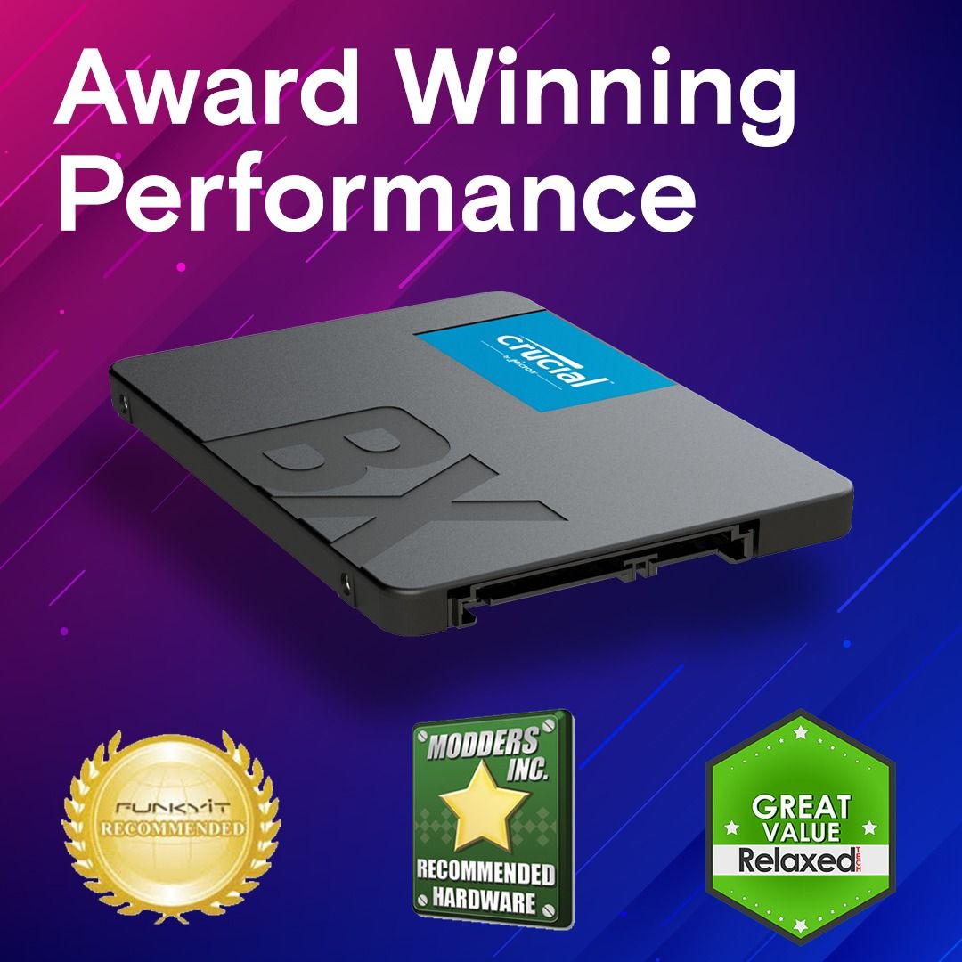 Crucial CT4000BX500SSD1 BX500 4TB 2.5in Solid State Drive SATA 3