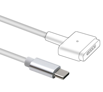 Adapter Voor MagSafe 2/1 Naar TypeC Converter Voor MacBook Switch Game Consoles Mobiele Telefoons Notebooks Wit