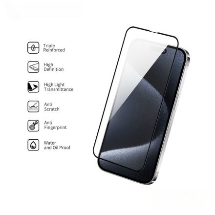 iPhone 14 Pro Max/15 Plus/16 Plus (6.7in) Tempered Glass Screen