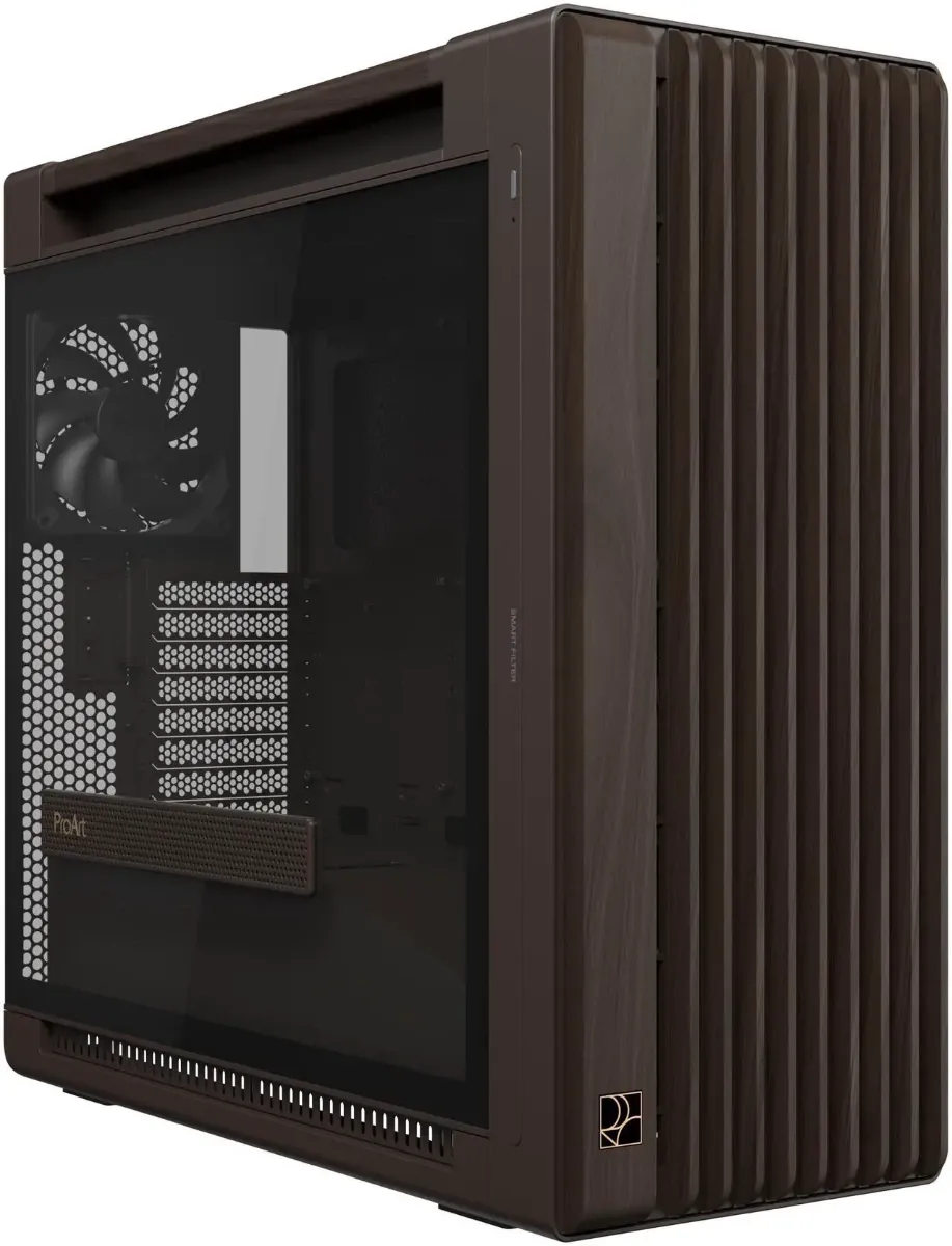 ASUS ProArt PA602 Wood Edition Retro Brown E-ATX Mid-Tower Case
