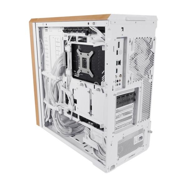 Lian-Li LANCOOL 217 Genuine Walnut Wood Computer Case Mid-Tower
