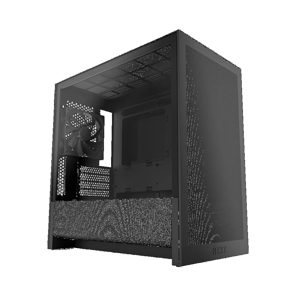 NZXT CC-H31FB-01 H3 Flow Micro-ATX High-Airflow PC Case - Black