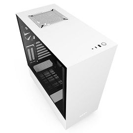 NZXT H510i CA-H510I-W1 Matte White Compact Mid-Tower with Lighting