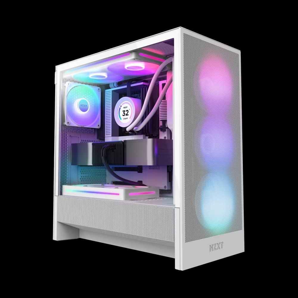 NZXT CC-H52FW-R1 H5 Flow RGB 2024 Mid-Tower Case White