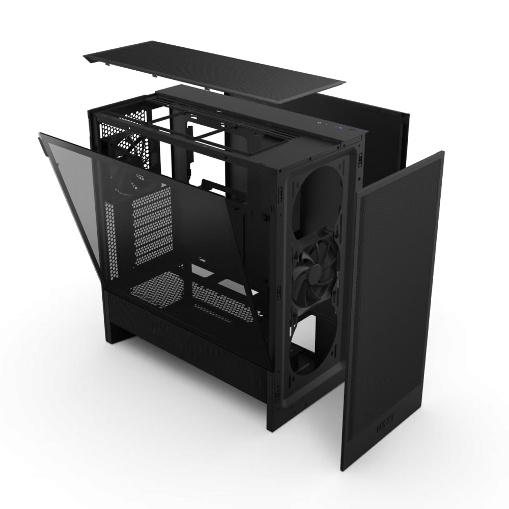NZXT CC-H52FB-01 H5 Flow 2024 Mid-Tower Case Black - Perforated