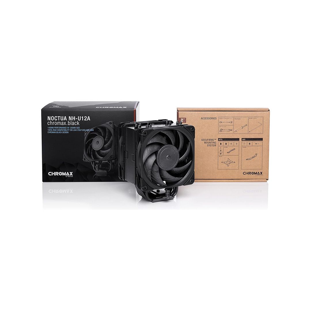 Noctua NH-U12A Chromax Black CPU Cooler 120mm Fan 450 RPM - 2000