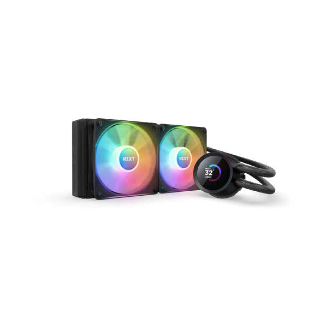 NZXT RL-KR240-B1 Kraken 240 RGB Black AIO Liquid CPU Cooler