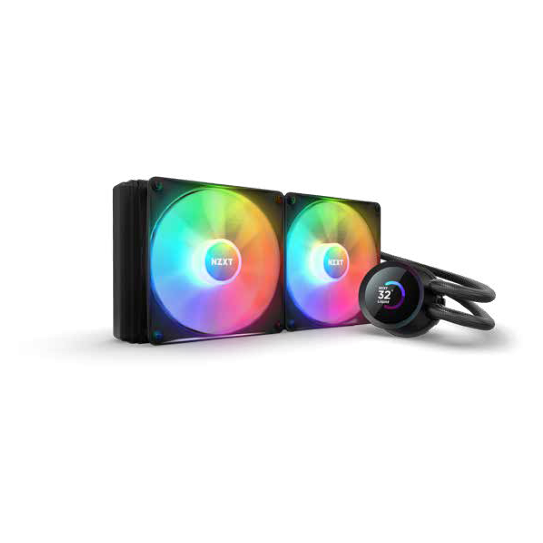 NZXT RL-KR280-B1 Kraken 280 RGB Black AIO Liquid CPU Cooler