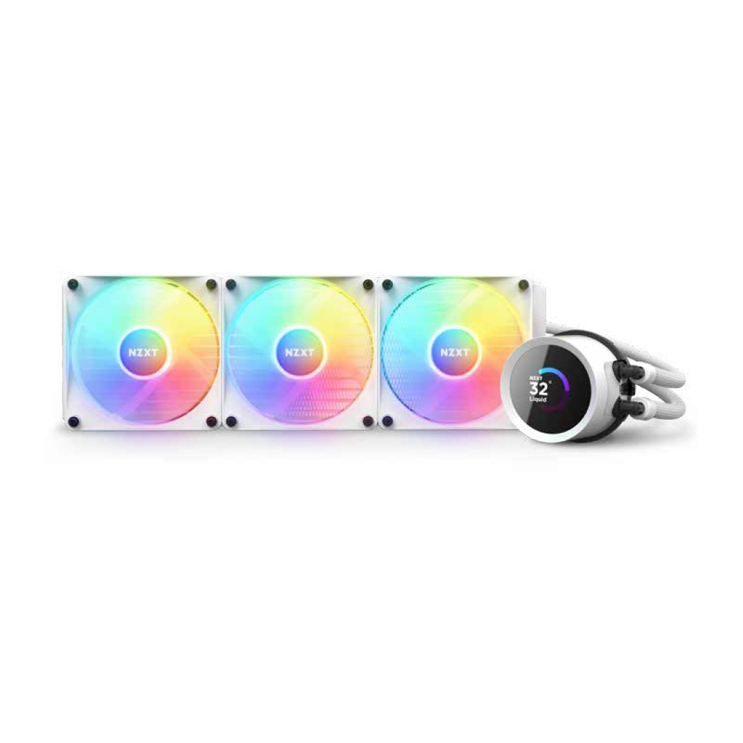 NZXT RL-KR360-W1 Kraken 360 RGB White AIO Liquid CPU Cooler
