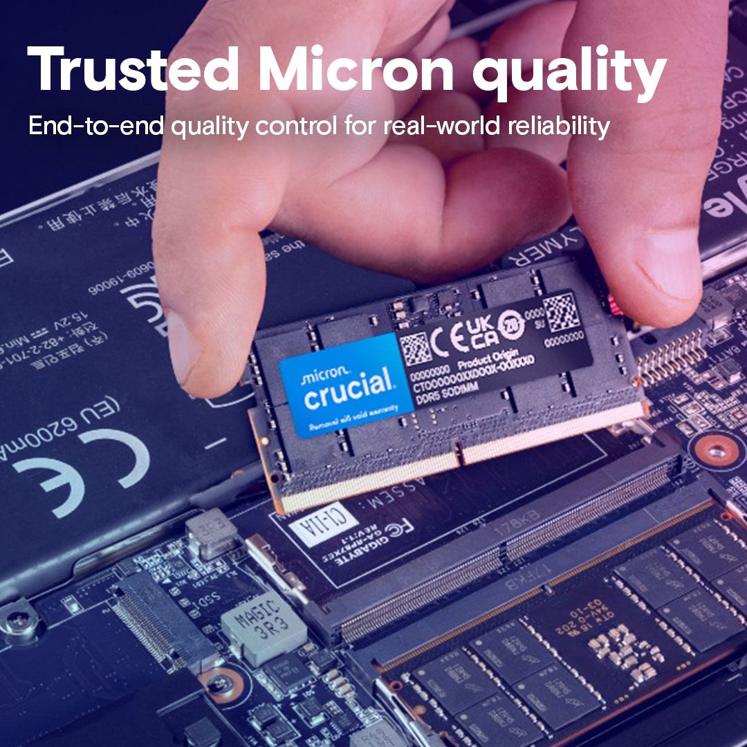 メモリー crucial CT2K64G56C46S5 Crucial CT2K64G56C46S5 128GB (64GBx2) DDR5 SO-DIMM 5600MHz PC4