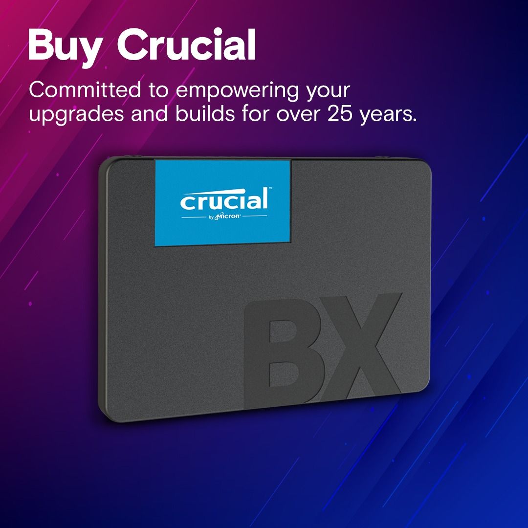 Crucial CT2000BX500SSD1 BX500 2TB 2.5in Solid State Drive SATA 3