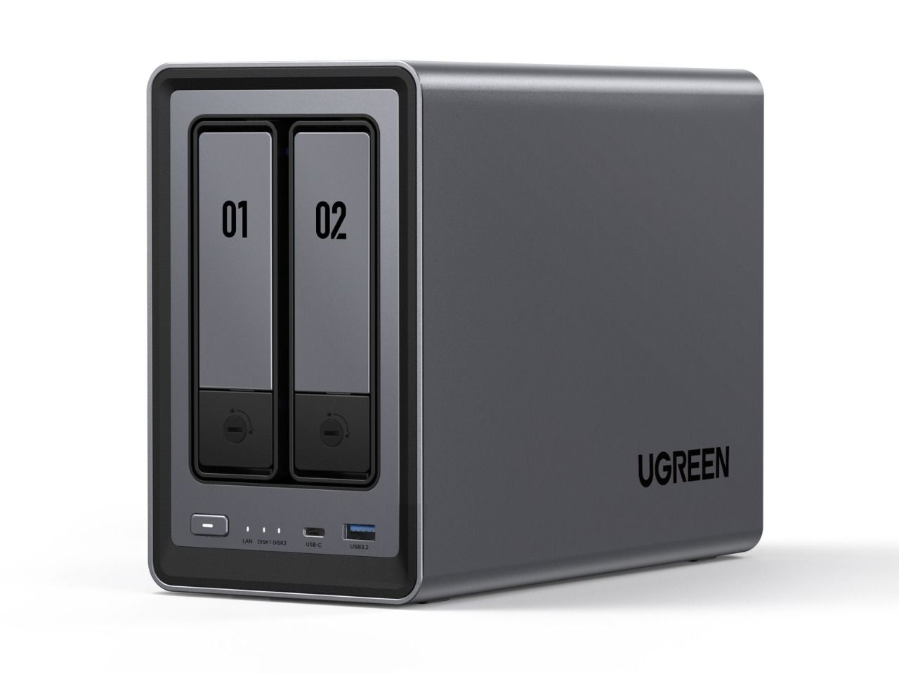 UGREEN DXP2800 NASync 2-Bay NAS Enclosure IntelN100 Quad-Core 8GB