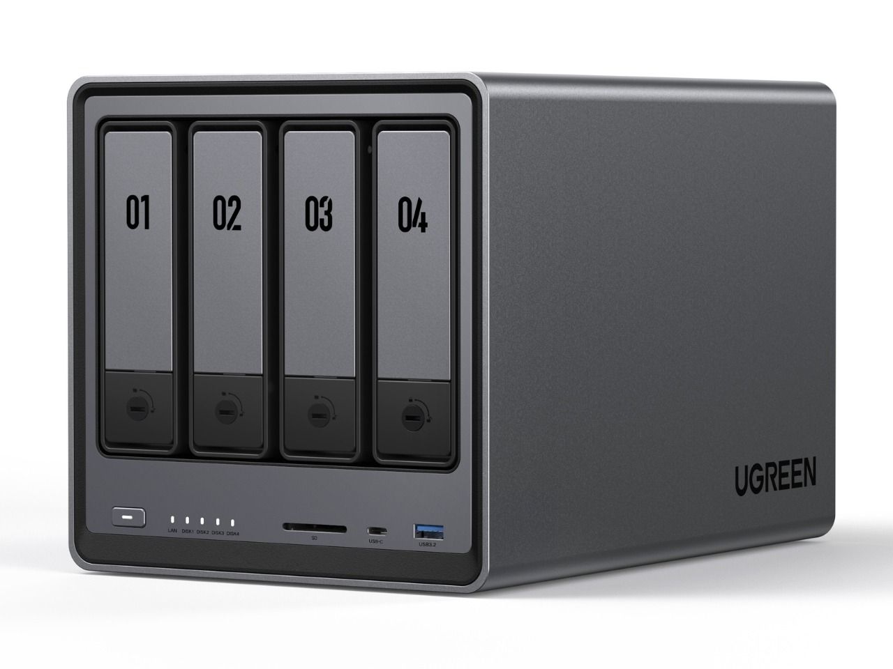 【新品未開封】UGREEN NASync DXP4800 Plus NAS UGREEN DXP4800 PLUS NASync 4-Bay NAS EnclosureIntel Pentium Gold 5