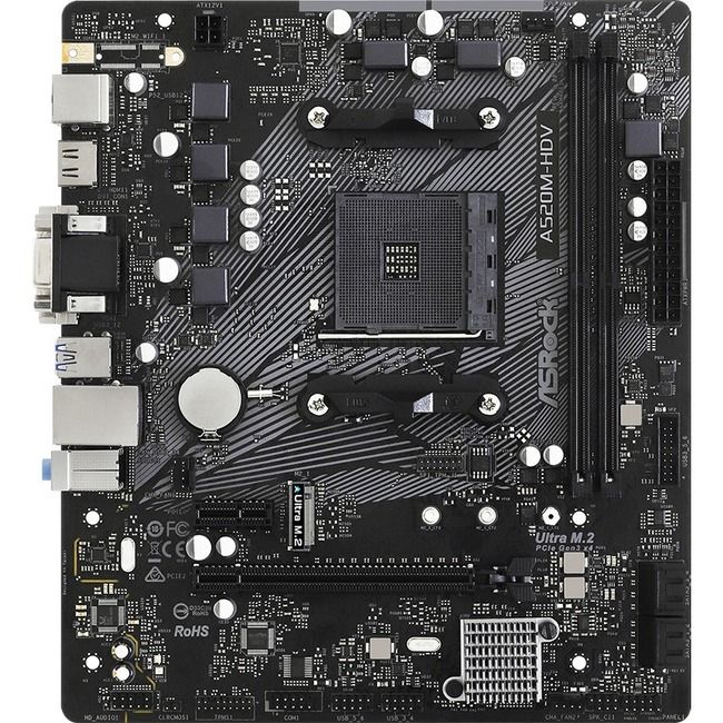 AMD Ryzen 5 3600X A520M-HDV ddr432gbセット ASRock A520M-HDV micro ATX Motherboard Socket AM4 Ryzen 3rd Gen