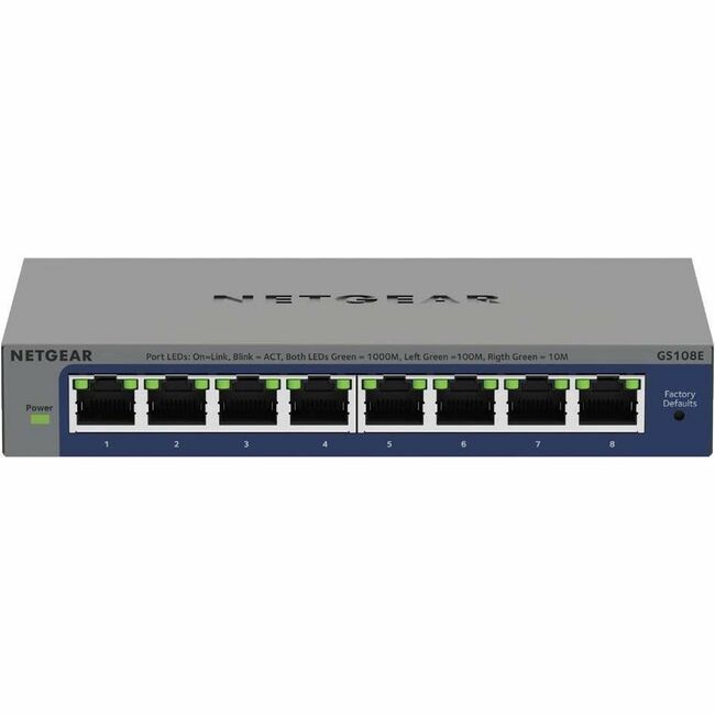 Netgear GS108E-400NAS 8-Port Gigabit Plus Ethernet Switch