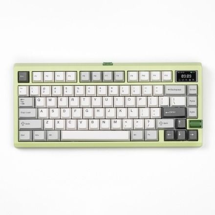 Meletrix ZOOM75 TIGA Custom Tri-mode Keyboard WS PBT Gray Skies