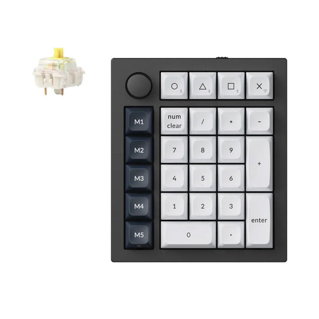 Keychron Q0 Max Gateron Jupiter バナナ軸 黒 Keychron Q0M-M4 Q0 Max QMK Custom Number Pad FullyAssembled Knob