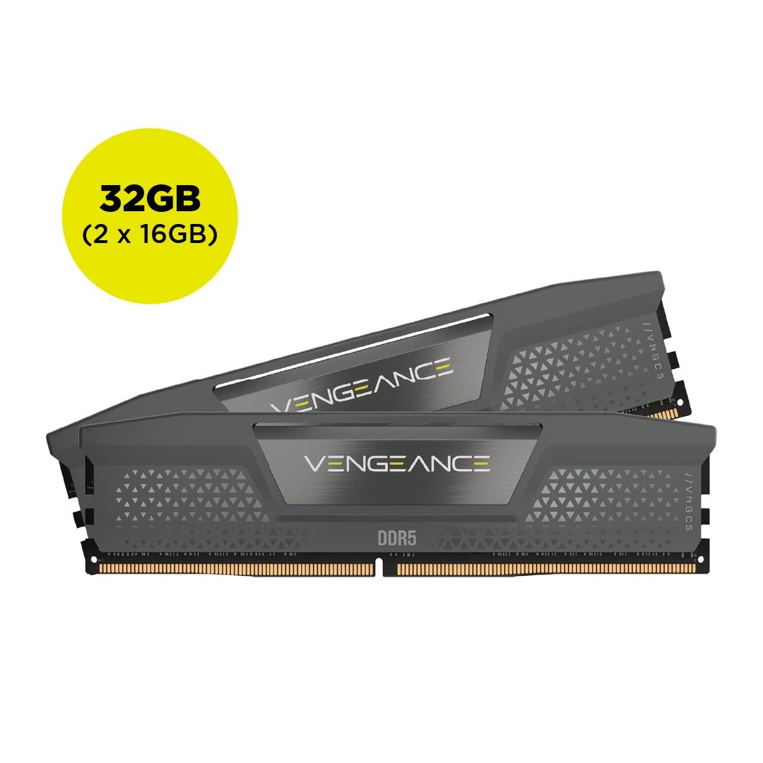 Corsair CMK32GX5M2B6000Z28 VENGEANCE 32GB DDR5 Memory Kit 2x16GB