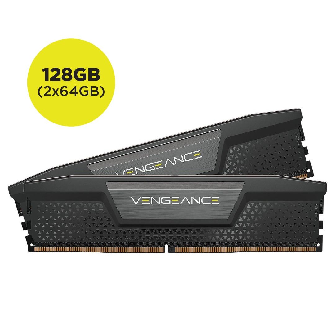Corsair CMK128GX5M2B6400C42 VENGEANCE 128GB (64GBx2) DDR5 6400 C42