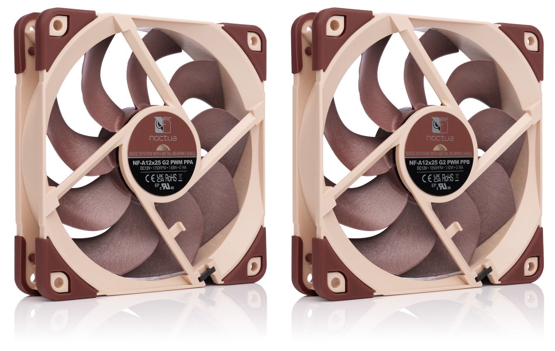 Noctua NF-A12x25 G2 PWM Sx2-PP 120mm PC Fan 2 Pack