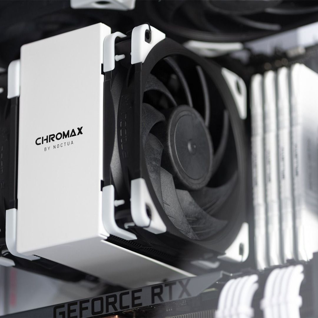 Noctua NF-A12x25 PWM chromax.Black.swap, Premium Quiet Fan - Thumbnail 2