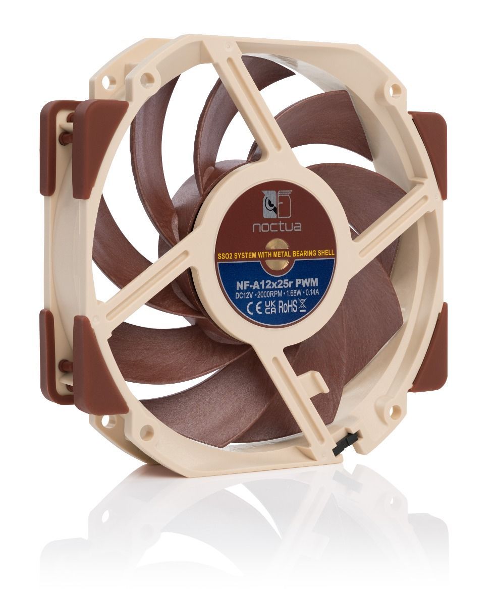 Noctua NF-A12x25r PWM Round-Frame 120mm Fan 4-Pin (Brown)