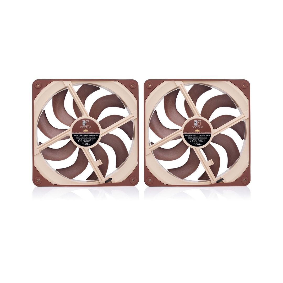 Noctua NF-A14x25 G2 PWM Sx2-PP 2x 140mm Fans
